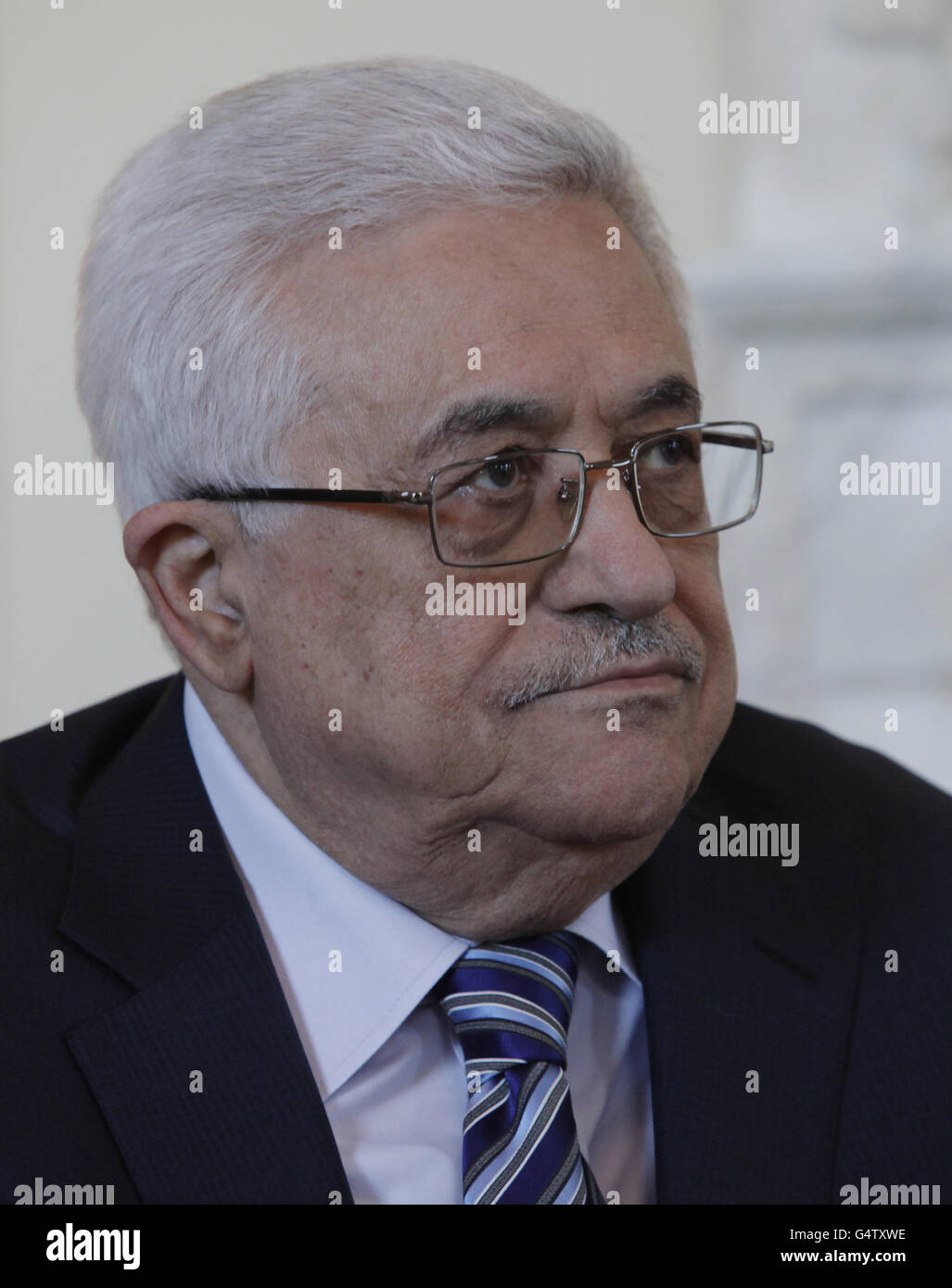 Palestinian Authority President Mahmoud Abbas at 10 Downing Street in ...