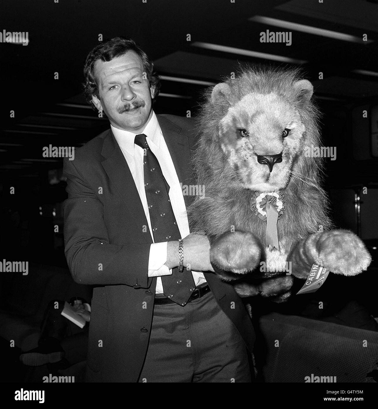 Bill Beaumont, England's rugby union captain, who announced his retirement from the game, only 24 hours after he was named to lead the side against France. Stock Photo