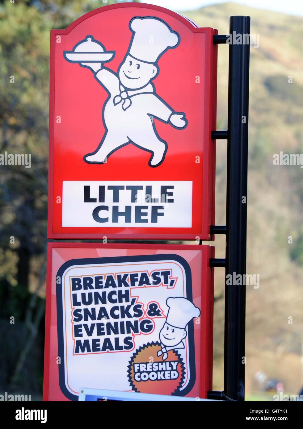 A general view of a Little Chef restaurant near Kendal in the Lake District. Stock Photo