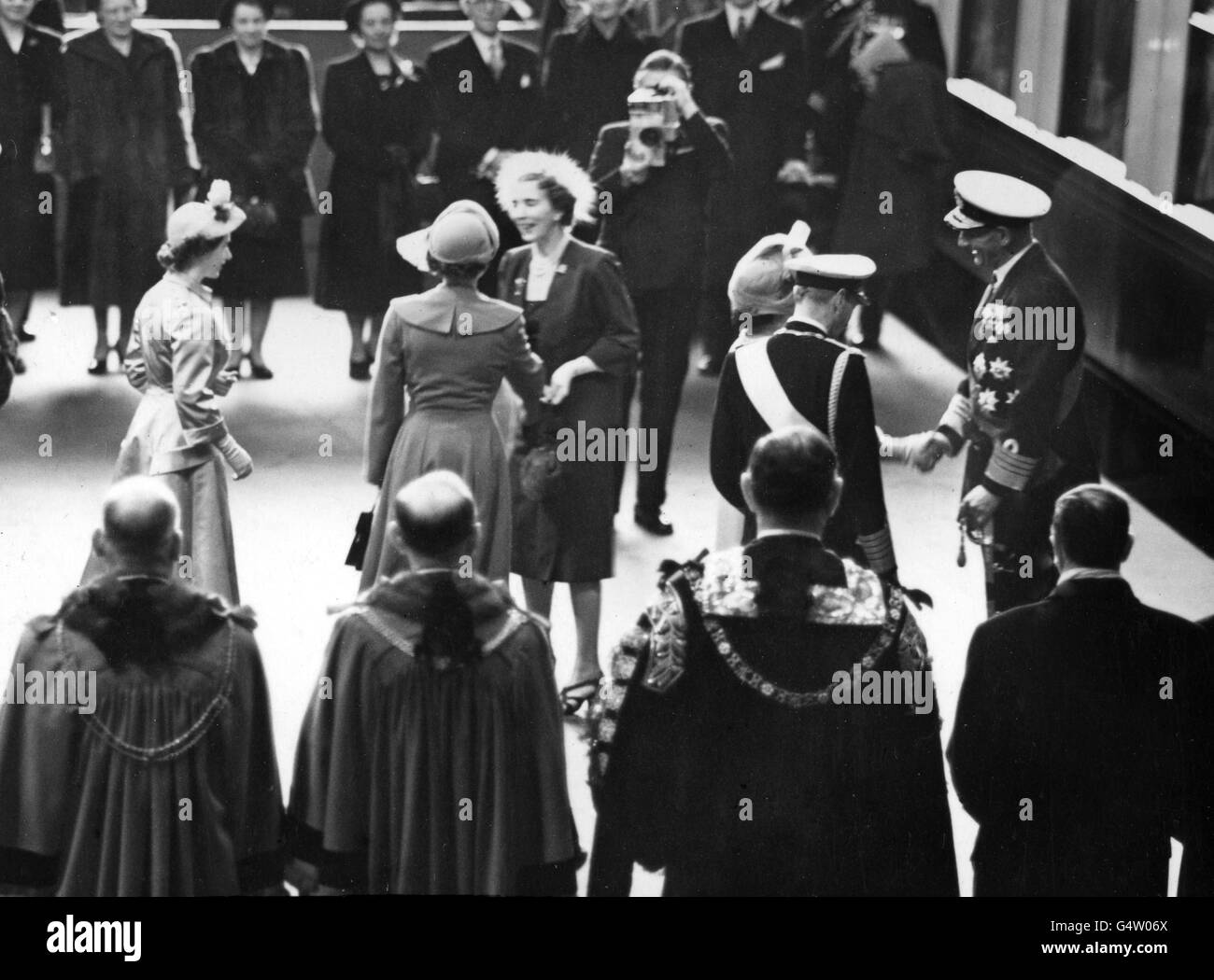 Royalty - Queen Ingrid and King Frederik State Visit to Britain - London Stock Photo