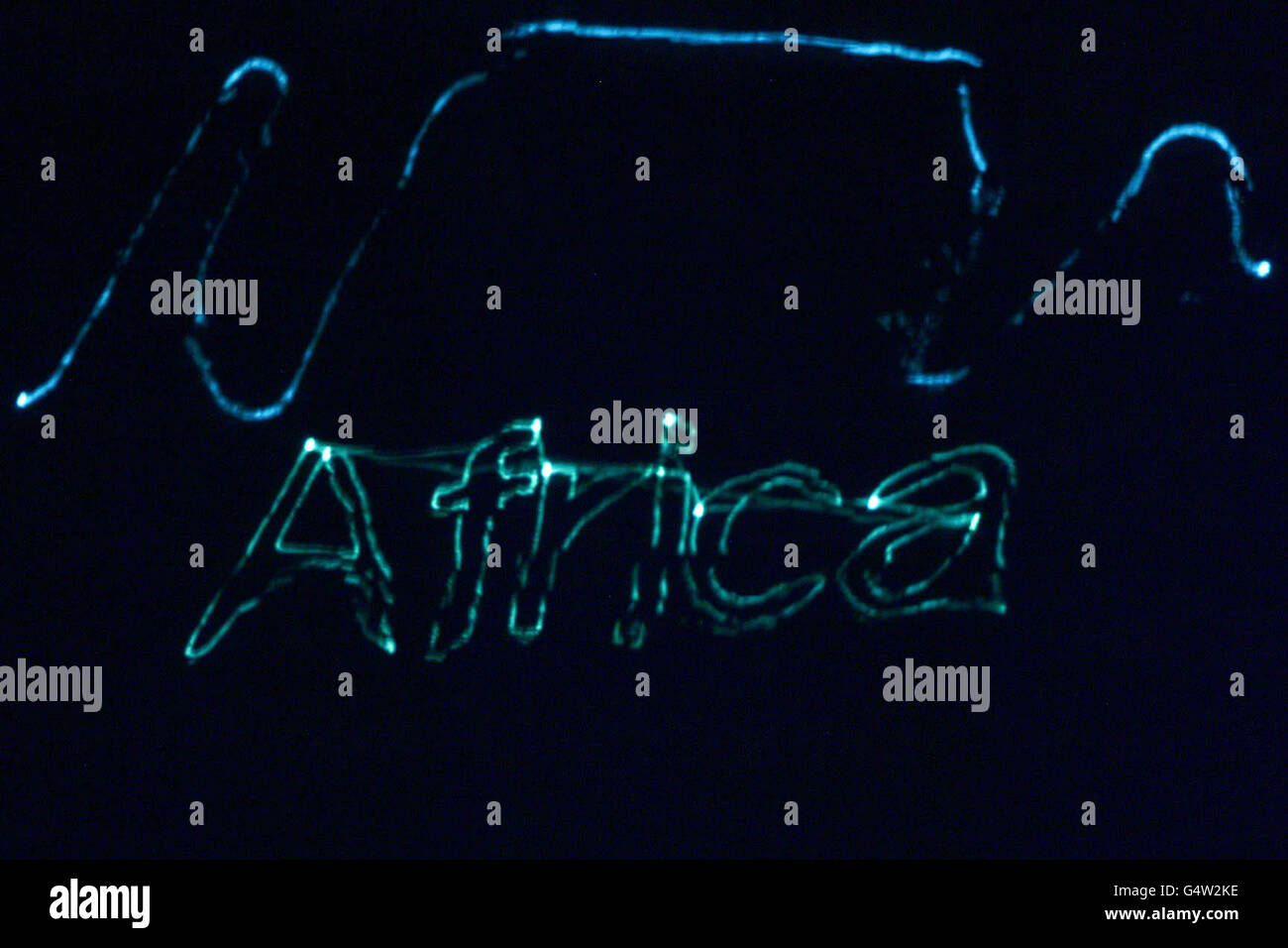 Cape Town Laser Show Stock Photo Alamy