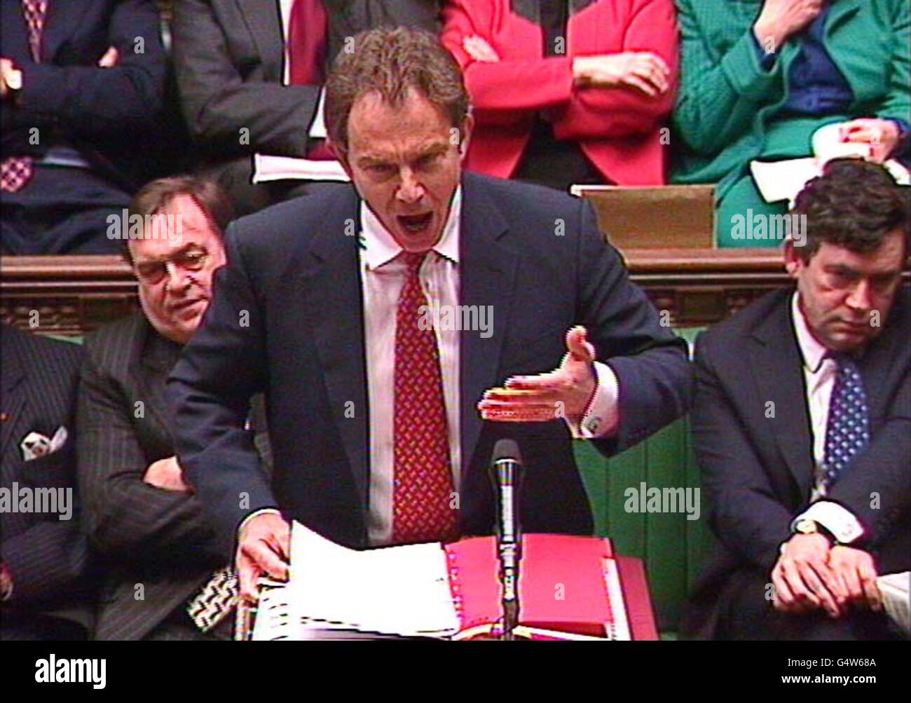 Blair PM Question time Stock Photo