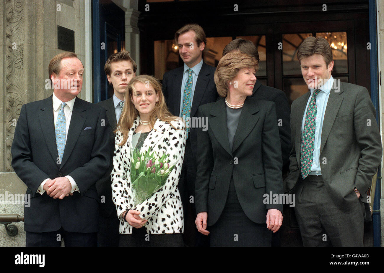 Andrew Parker-Bowles & Rosemary Pitman Wedding Stock Photo - Alamy