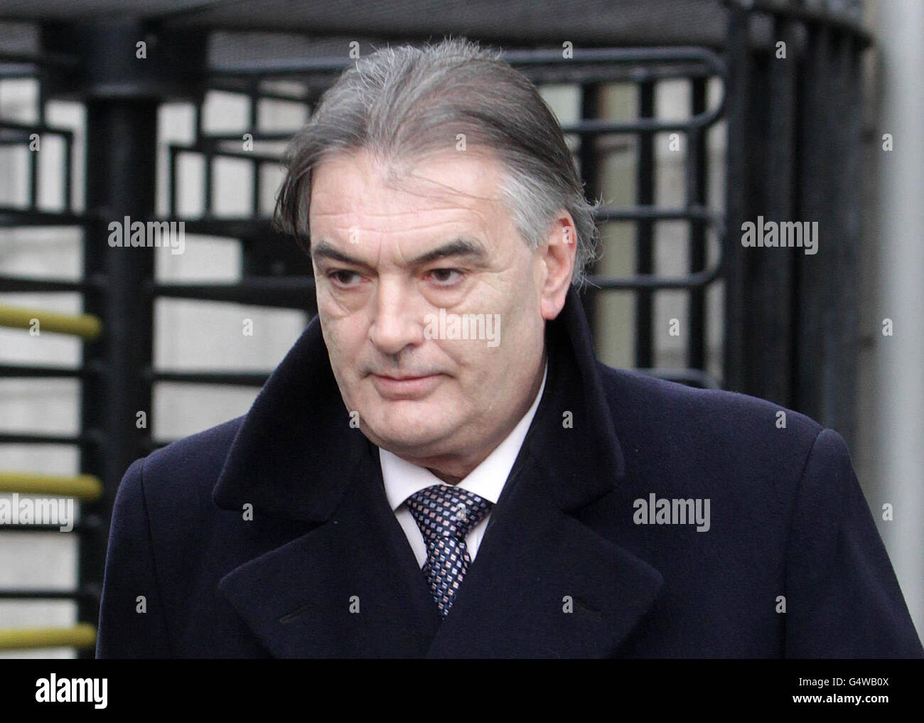 Ian Bailey leaves the Supreme Court in Dublin, where he faces extradition to France for questioning over the murder of film-maker Sophie Toscan du Plantier. Stock Photo