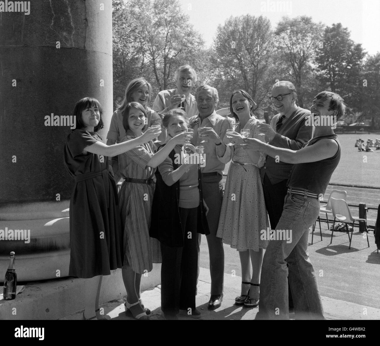 Television 'Upstairs, Downstairs' Rehearsals Chelsea, London Stock
