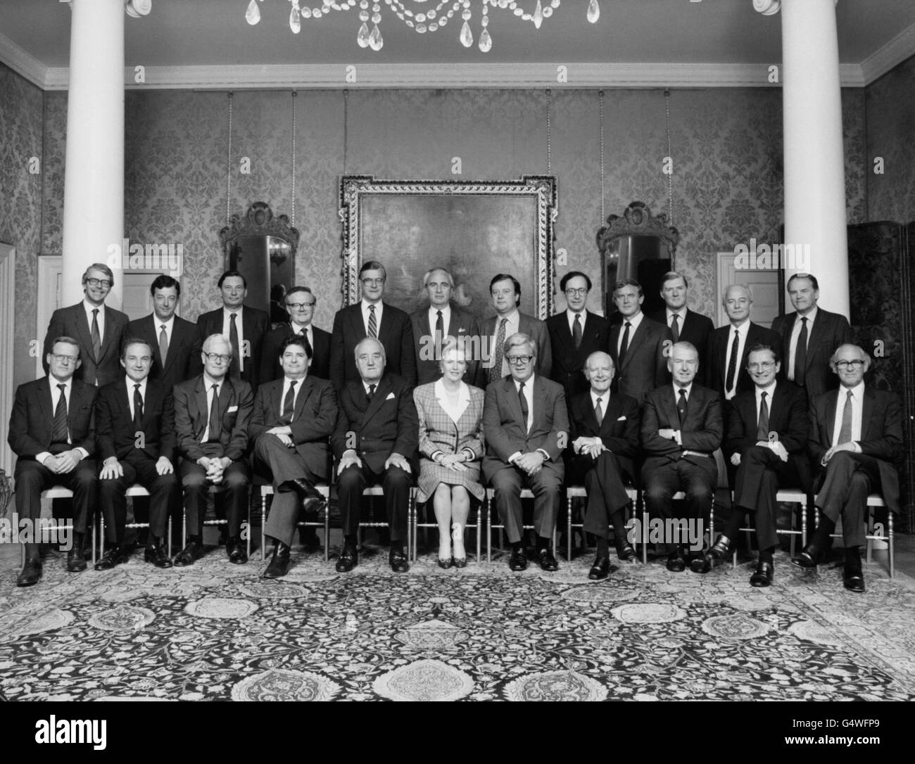 Politics - Conservative Party Cabinet - 10 Downing Street Stock Photo