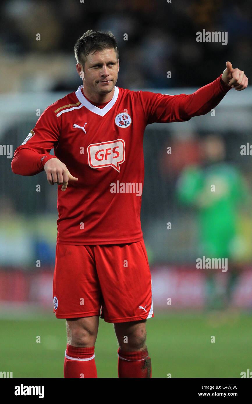 Soccer - FA Cup - Fourth Round - Hull City v Crawley Town - KC Stadium. Dannie Bulman, Crawley Town Stock Photo