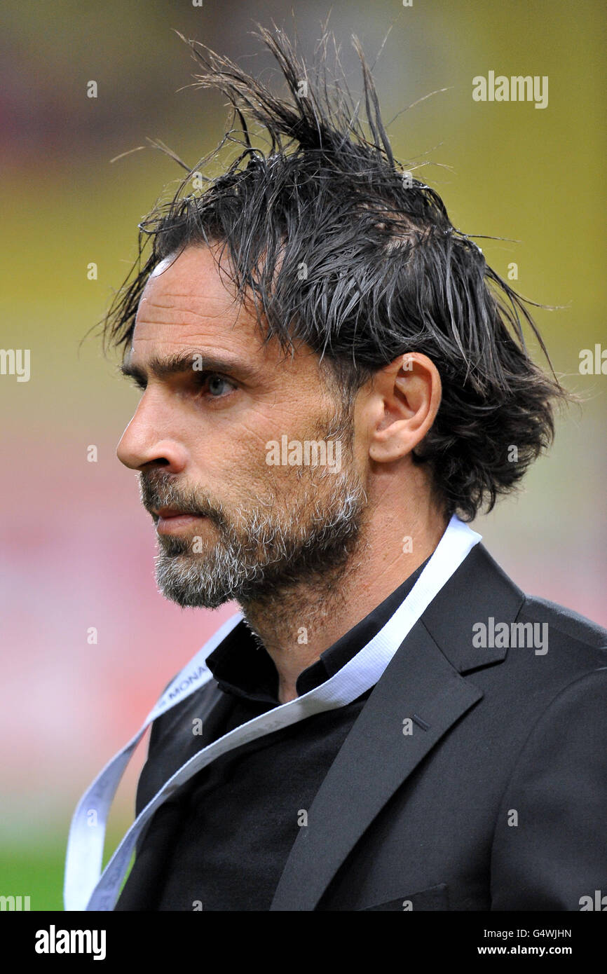 Soccer - French Ligue 2 - AS Monaco v Tours - Stade Louis II. Marco Simone, AS Monaco manager Stock Photo