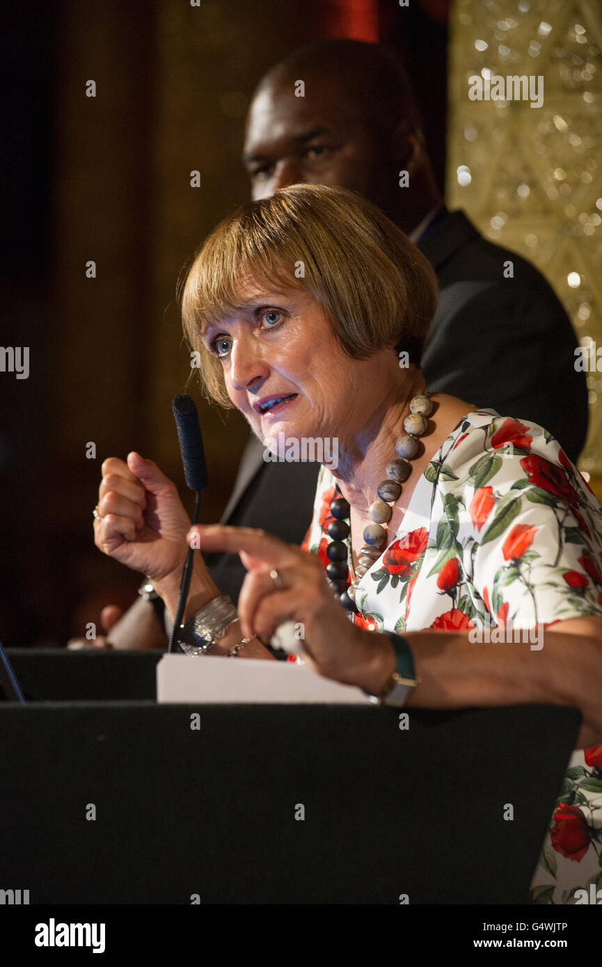 Labour Peer Dame Tessa Jowell of Brixton guest speaker at a Chartered Institute of Building event. Stock Photo