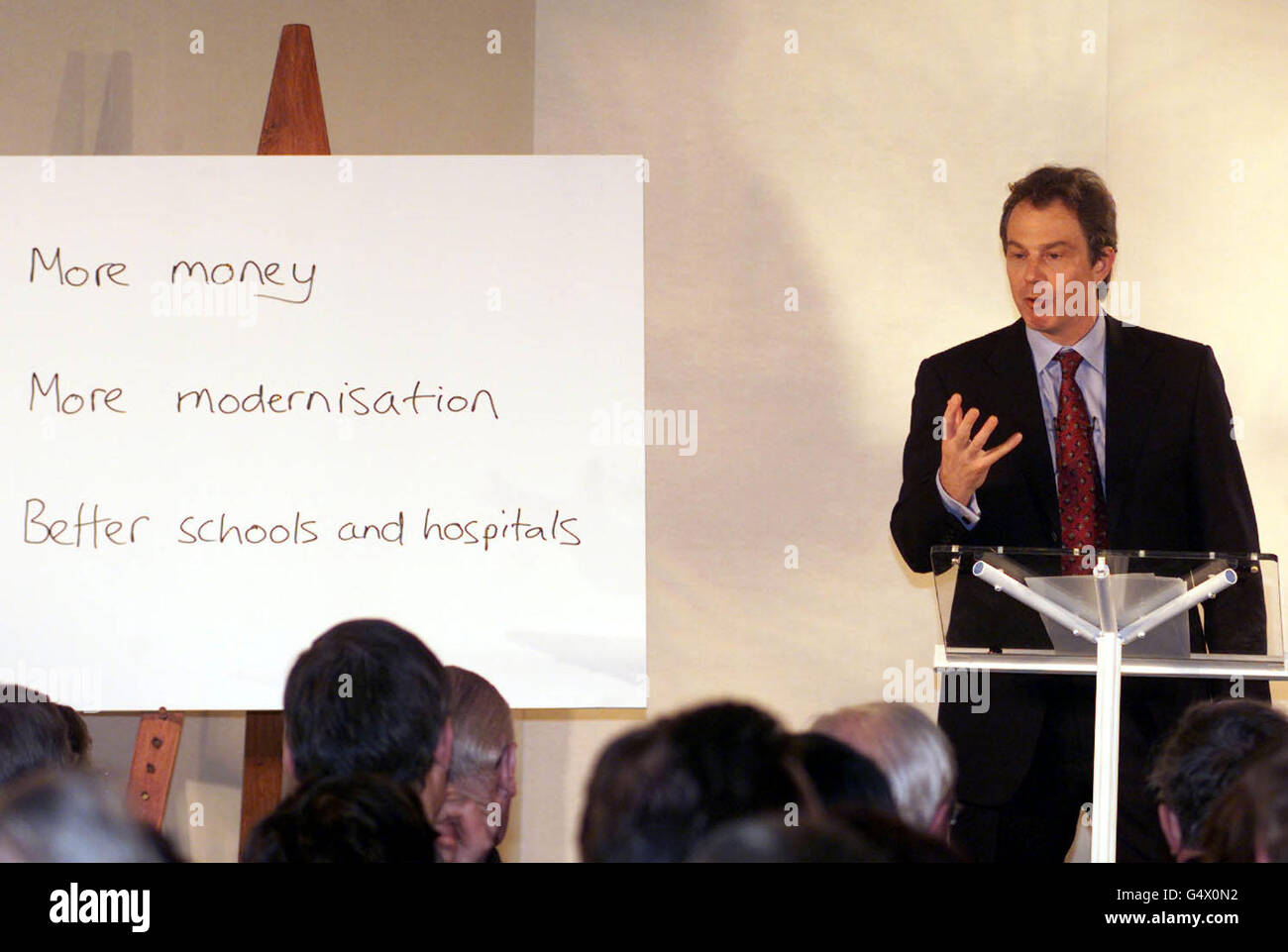 Blair school speech Stock Photo - Alamy
