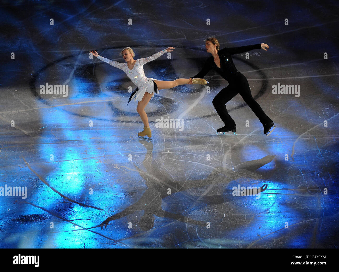 Great Britain's Penny Coomes and Nicholas Buckland in action during the Gala Exhibition during the European Figure Skating Championships at the Motorpoint Arena, Sheffield. Stock Photo