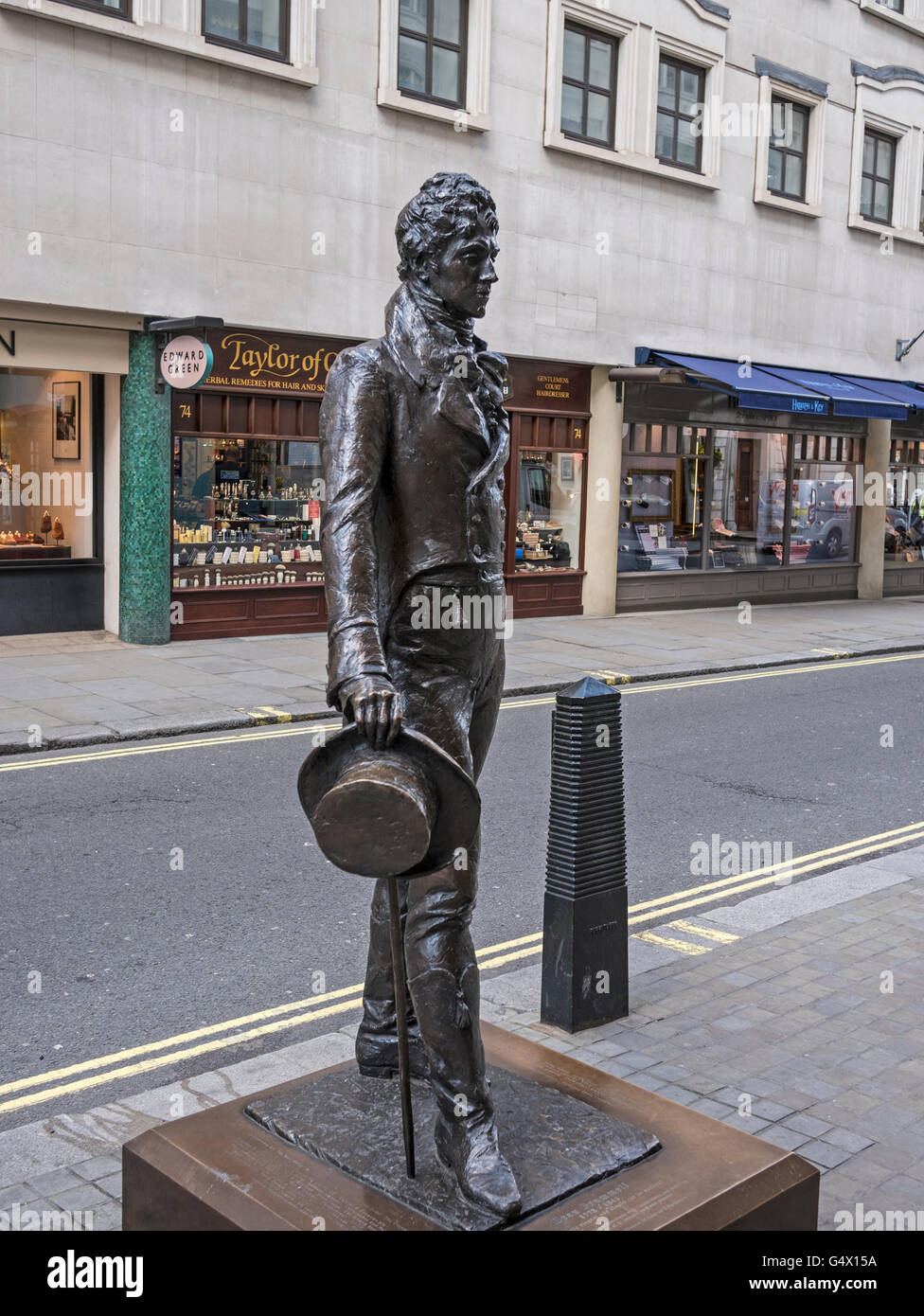 Beau Brummel Statue Jermyn Street London UK Stock Photo
