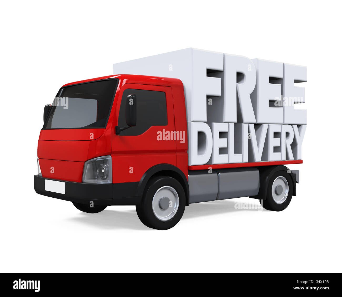 Free Delivery Text Stock Photo 