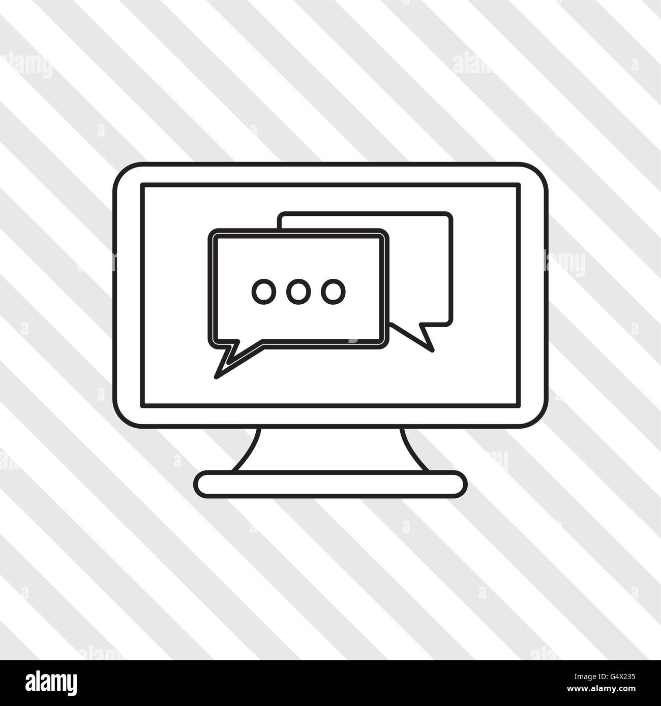 technology design. computer icon. Colorful illustration , vector Stock ...