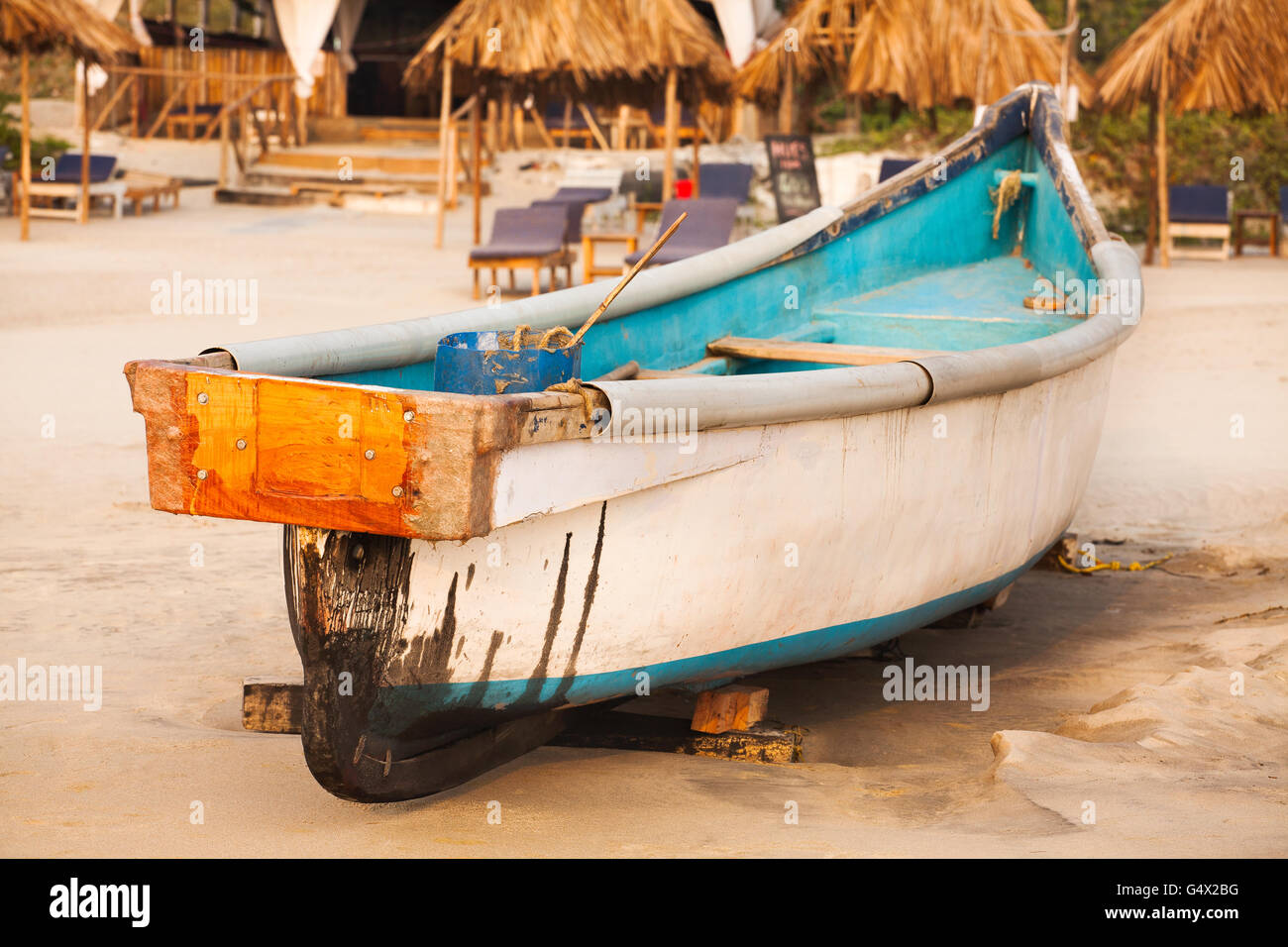 fishing boat goa india Stock Photo