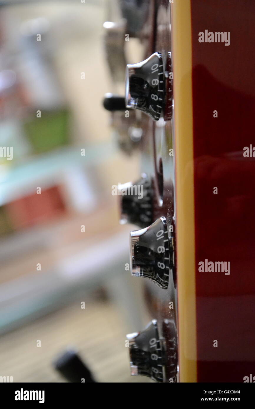 Part of a guitar. Stock Photo