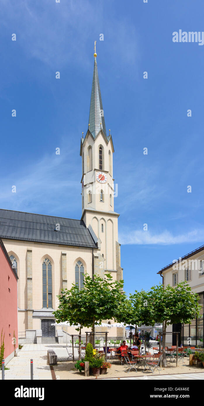 church Maria Himmelfahrt, Freyung, Germany, Bayern, Bavaria, Niederbayern, Lower Bavaria Stock Photo