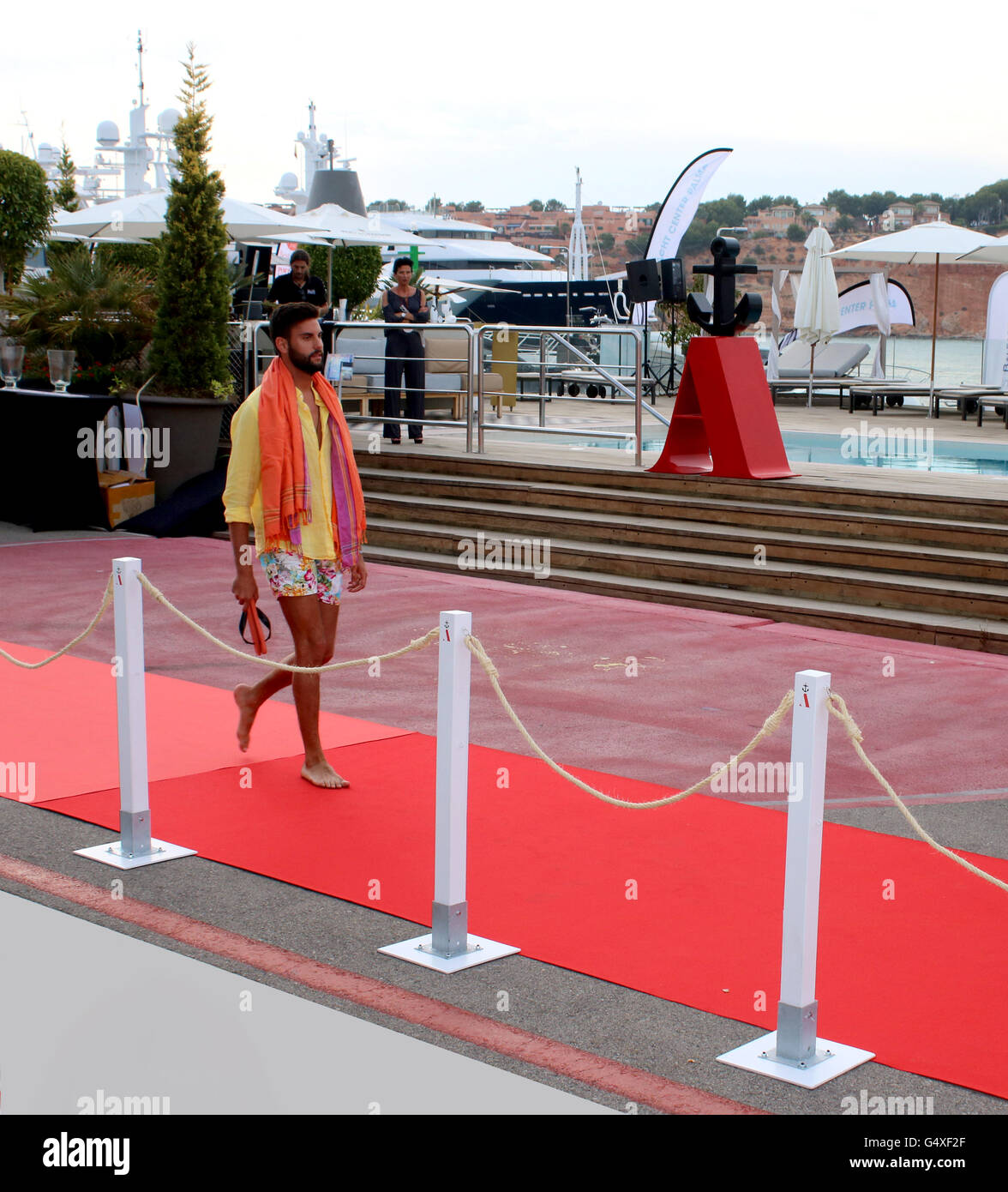 End event fashion parade - Best of Yachting - Port Adriano - 10th, 11th, 12th June 2016 - Philippe Starck designed Port Adriano Stock Photo