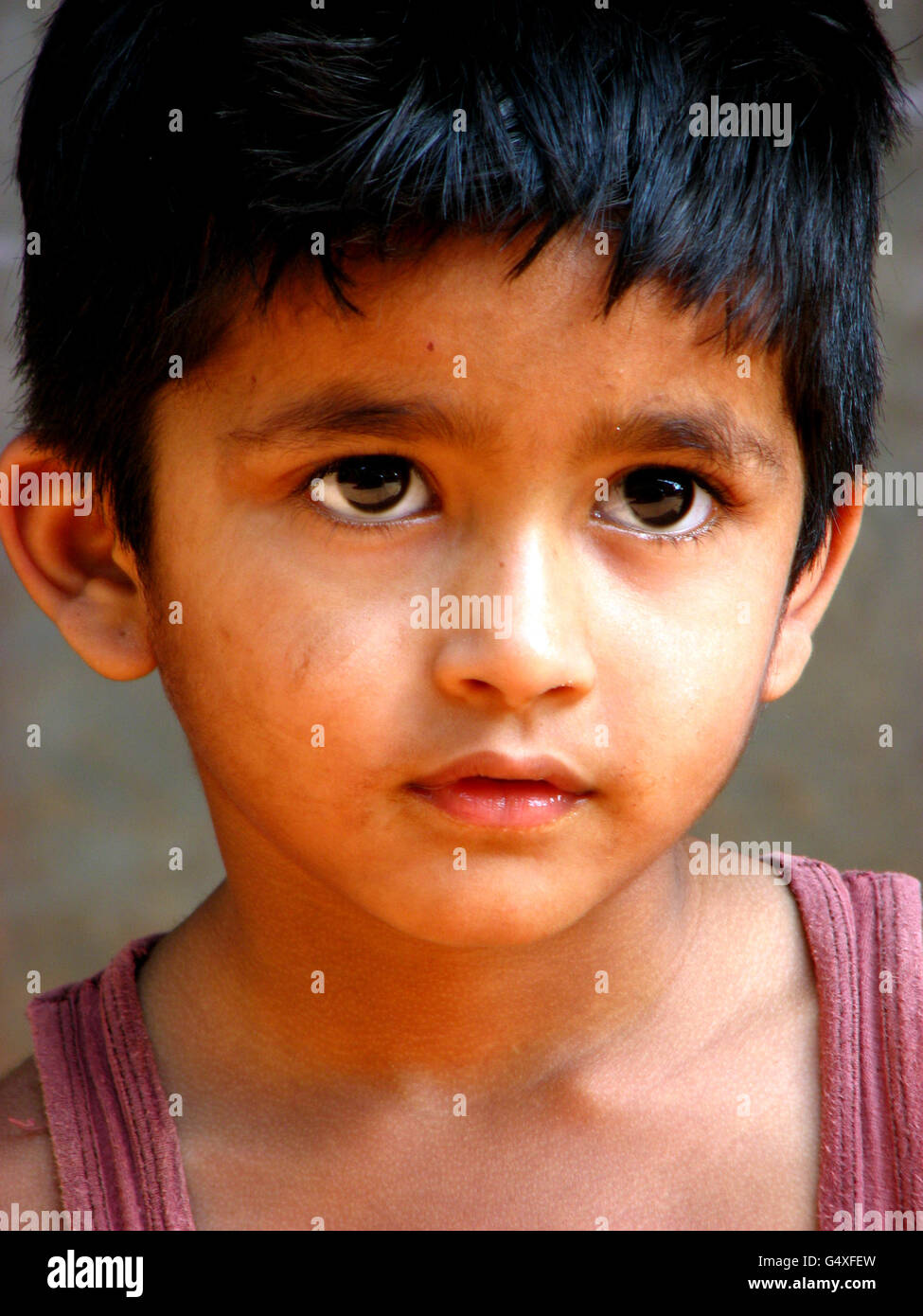 Cute Innocent Indian Boy Stock Photo Alamy