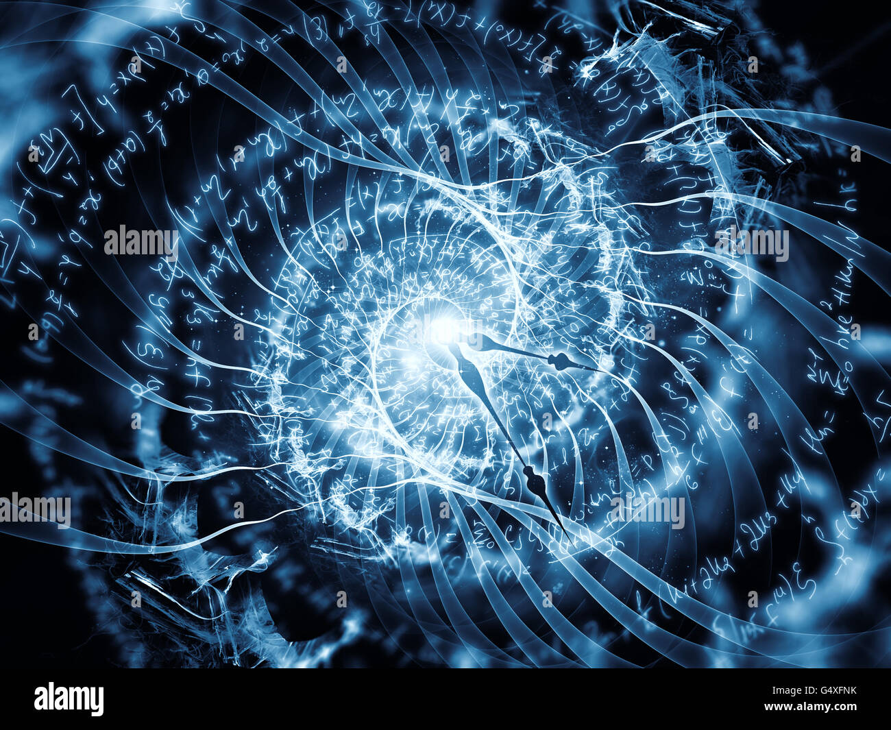 Nature Geometry series. Abstract design made of mathematical formulas