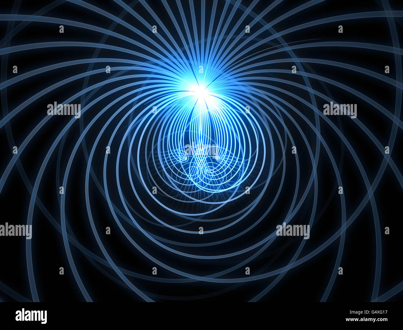 Grid Worlds Two Series Interplay Of Glowing Fractal Grid Lines Against