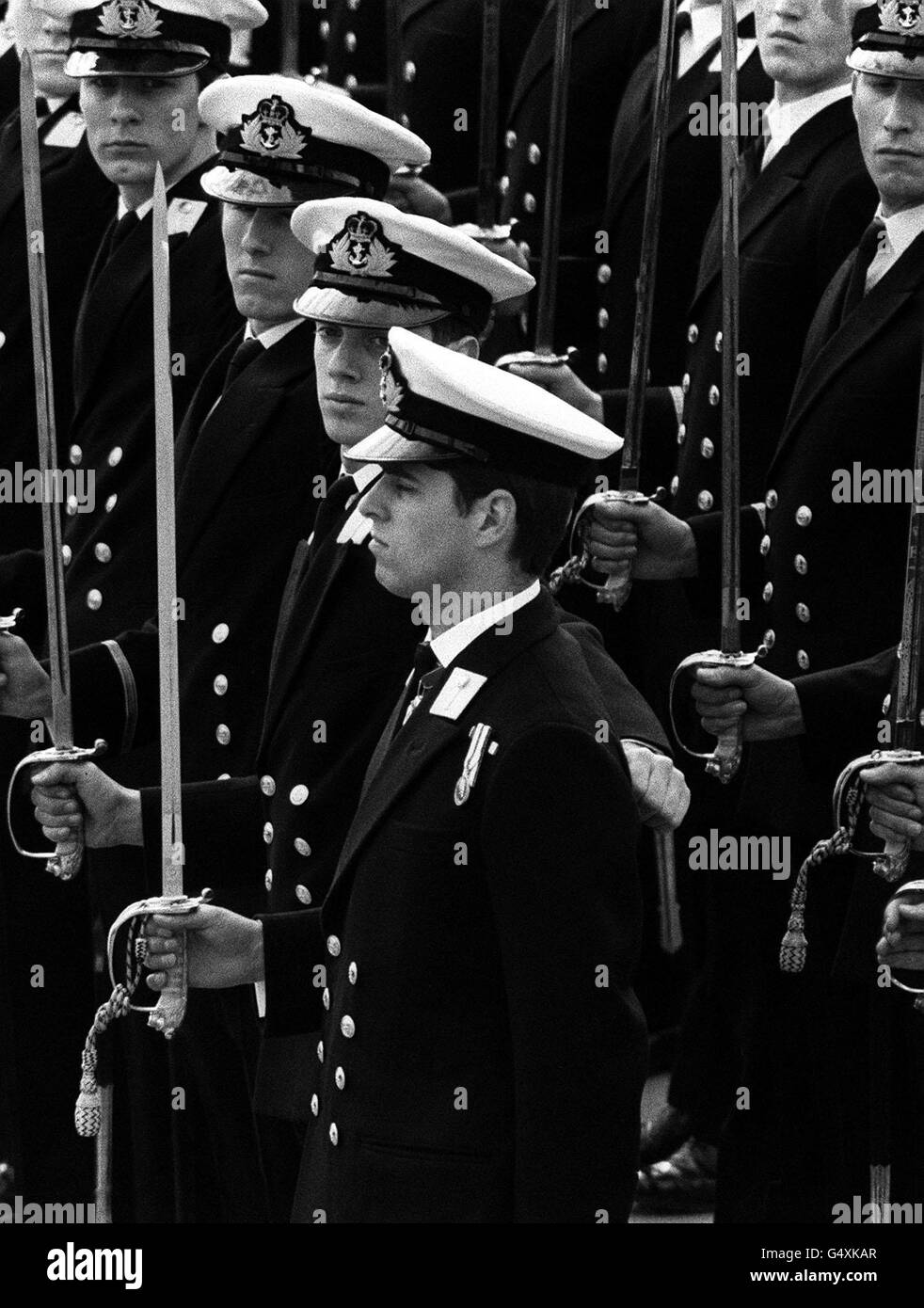 Prince andrew uniform Black and White Stock Photos & Images - Alamy