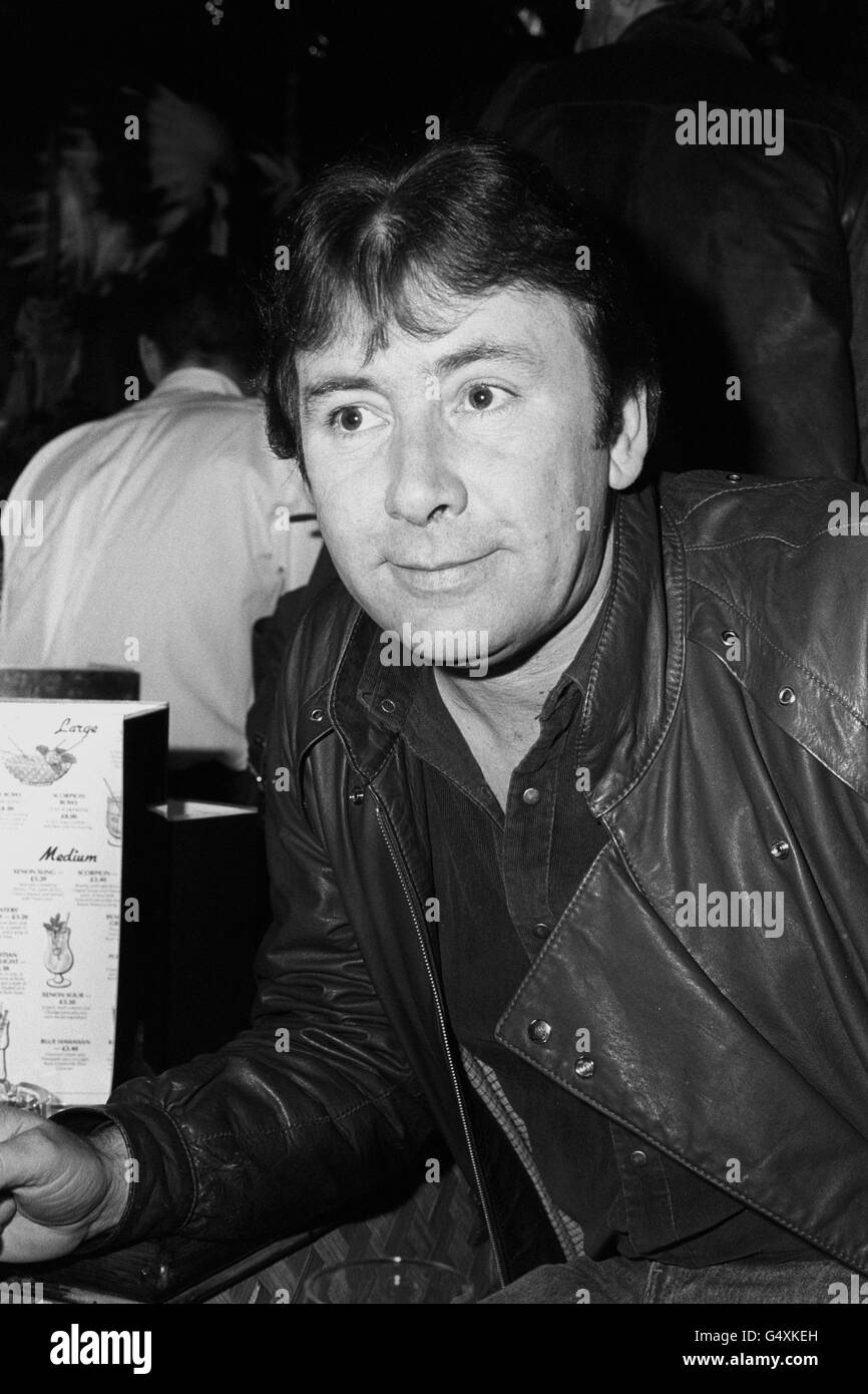 Music - Rock bands - The Troggs - London. The lead singer of the 1960's rock group, The Troggs, Reg Presley. Stock Photo