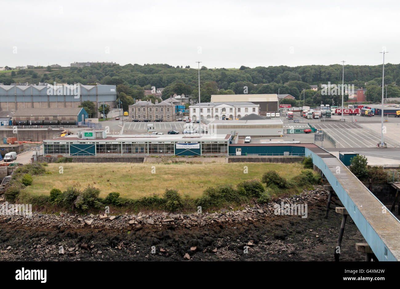 The Pembroke Dock Ferry Terminal in Milford Haven, Pembrokeshire, Wales