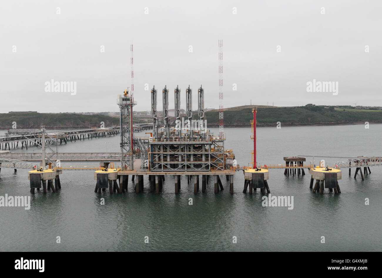 The South Hook LNG Terminal in Milford Haven, Pembrokeshire, Wales