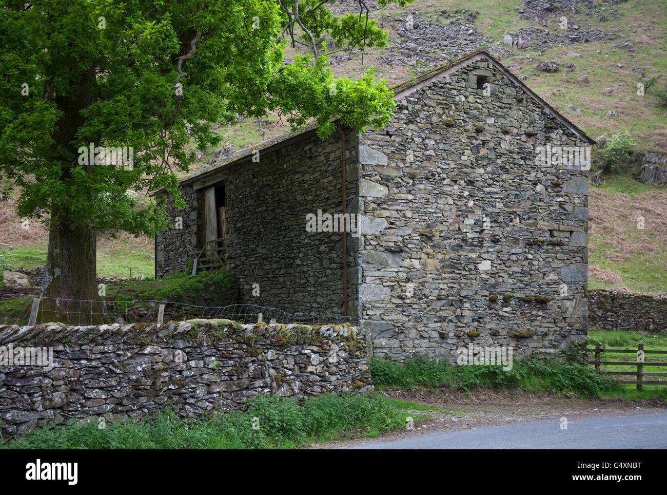 Bank Barn, The Lake District, Cumbria, England Stock Photo