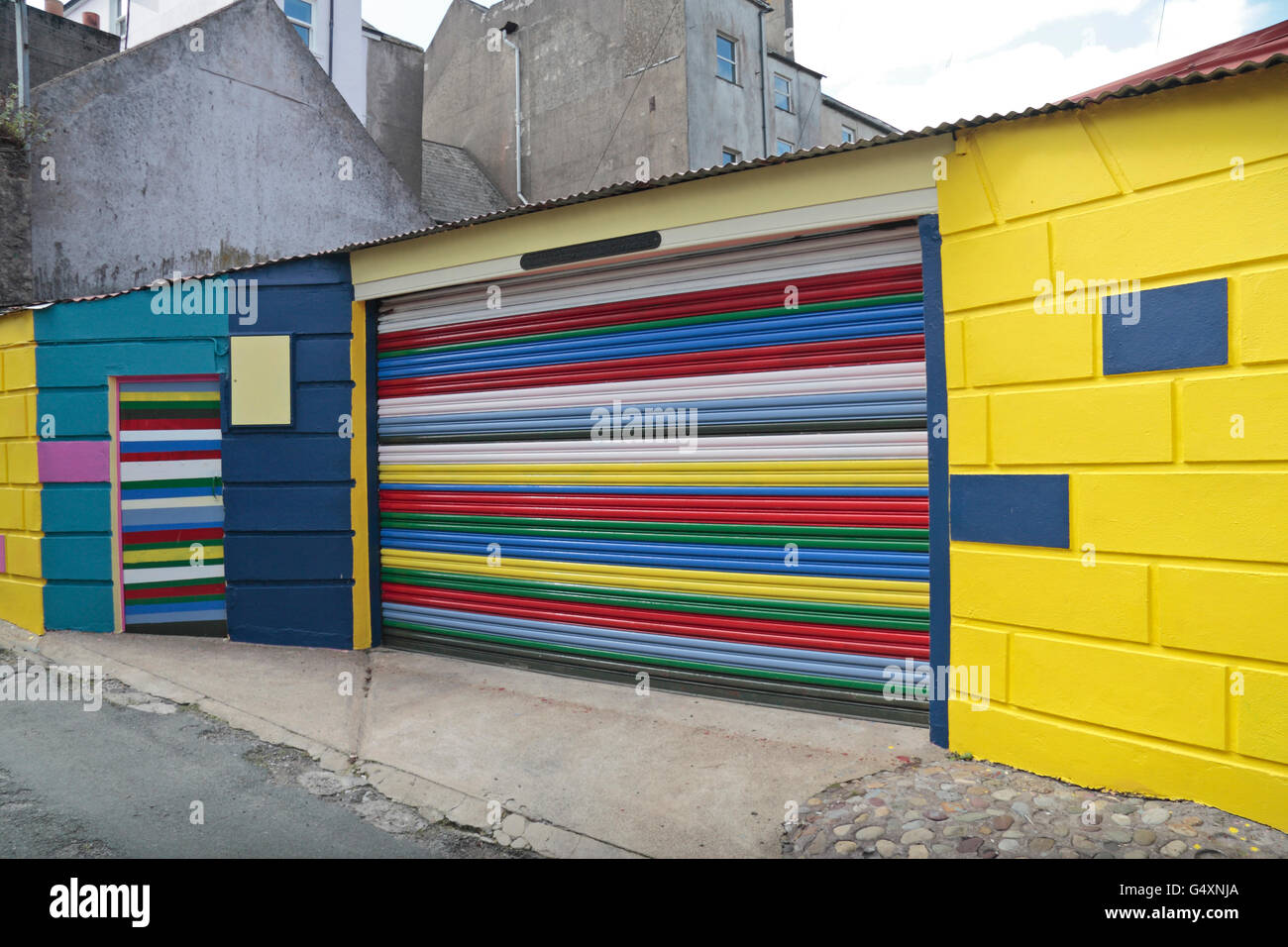 Coloured Garage Doors Stock Photos Coloured Garage Doors Stock