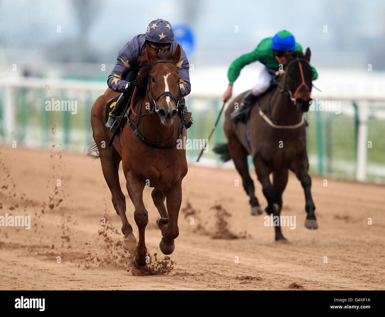 Horse Racing - Southwell  Racecourse Stock Photo