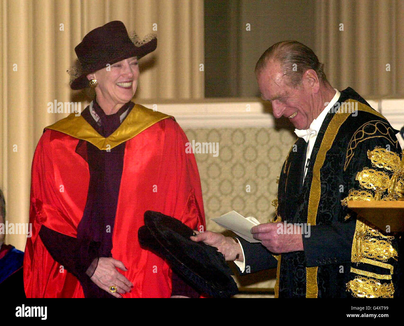 Queen Margrethe degree Stock Photo Alamy