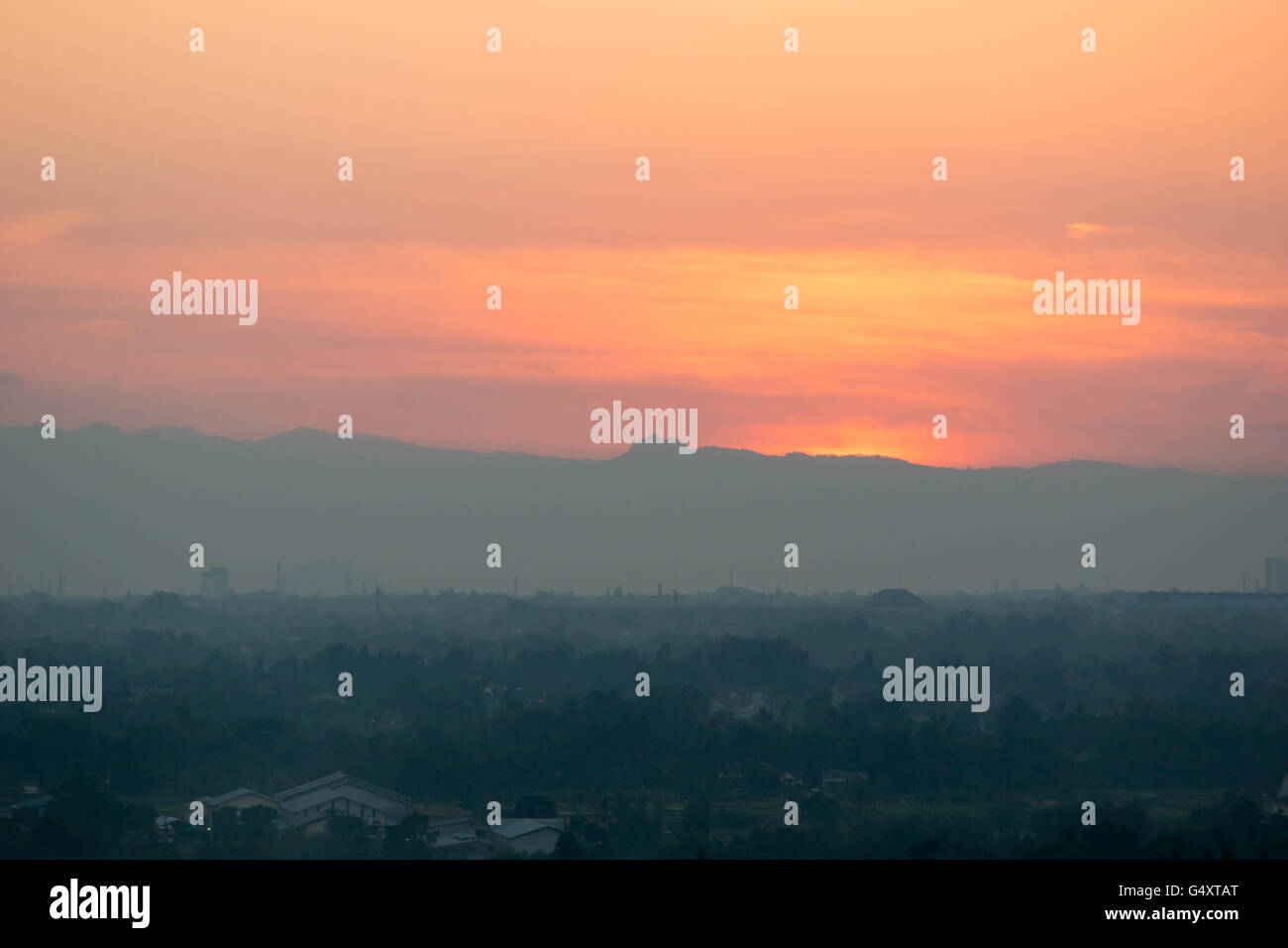 Indonesia, Java, Yogyakarta, To Sunset At The Hindu Temple Complex ...