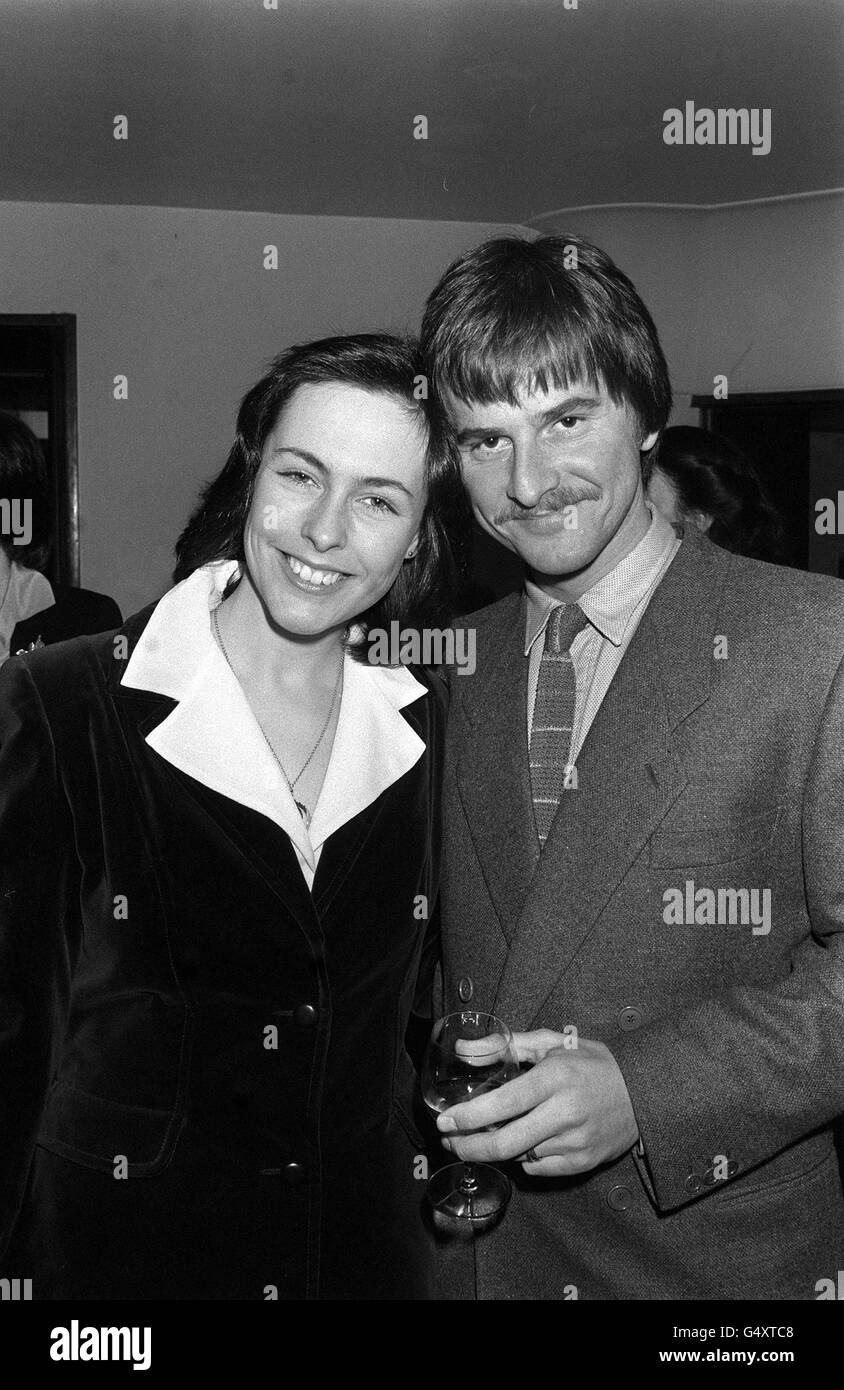 Actress Liz Robertson with Trevor Eve at the Savoy Hotel in London, where they were guests at the Variety Club of Great Britain luncheon. The pair received awards, and were named as the most promising artistes of 1979. Stock Photo