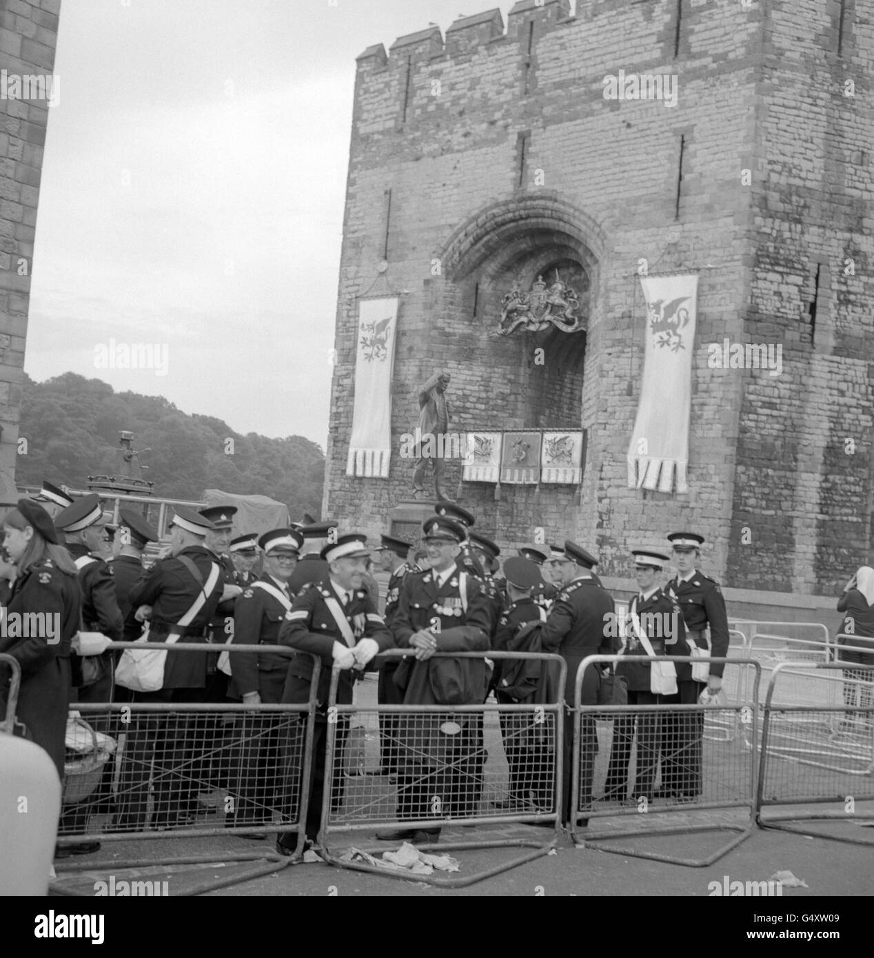 Royalty - Investiture of the Prince of Wales - Caernarfon Castle Stock Photo