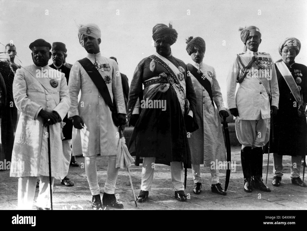 INDIAN ROYALTY : 1931 Stock Photo