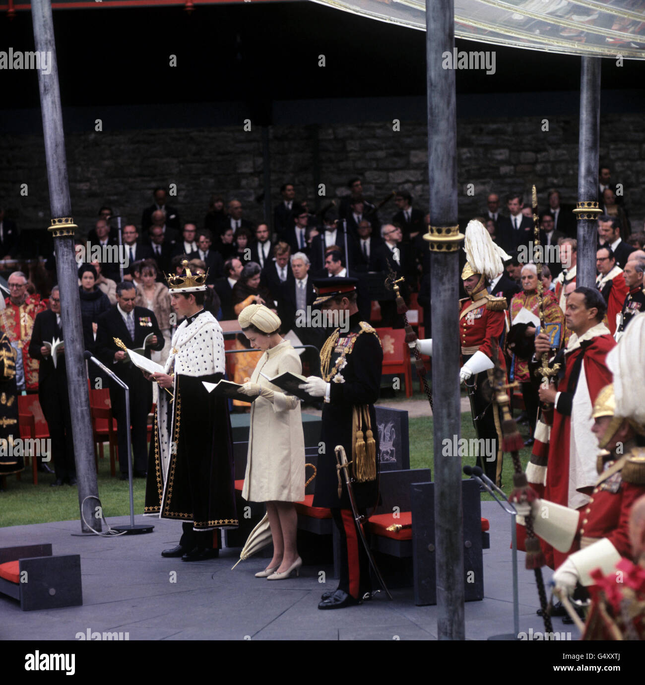 Queen elizabeth ii and the duke of edinburgh with the prince of