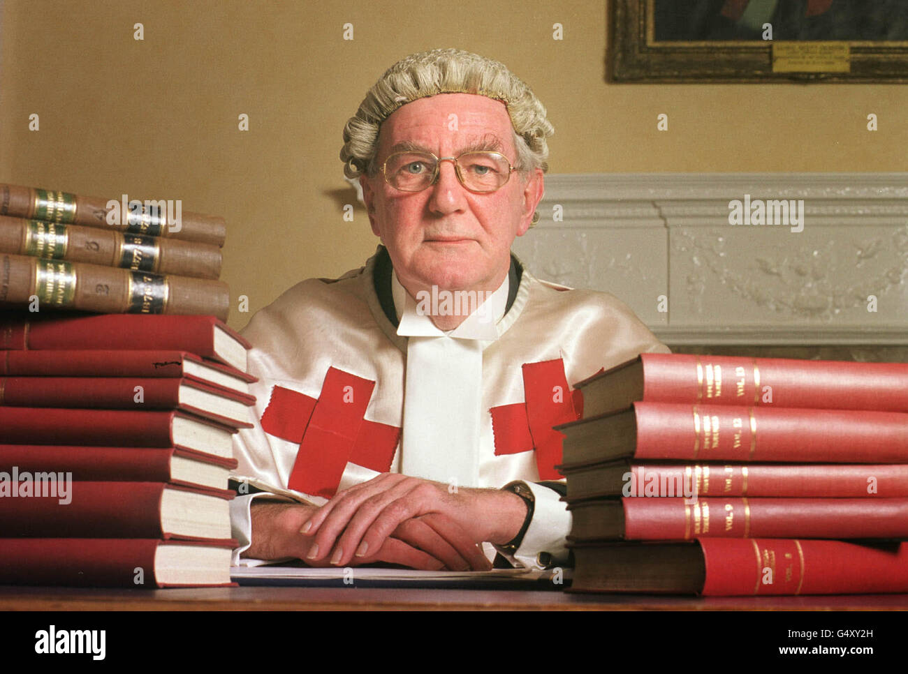 The Honourable Lord Sutherland, pictured at the High Court in Edinburgh, one of the three judges to hear the trial of two Libyans accused of carrying out the Lockerbie bombing on December 21 1988. *Abdelbasat Ali Mohmed Al Megrahi, 47, and Al Ali Khalifa Fhimah, 43, deny conspiracy, murder and a breach of the aviation security act after Pan Am flight 103 from Heathrow to New York blew up in the skies over the Scottish town of Lockerbie, killing 270 people. Stock Photo