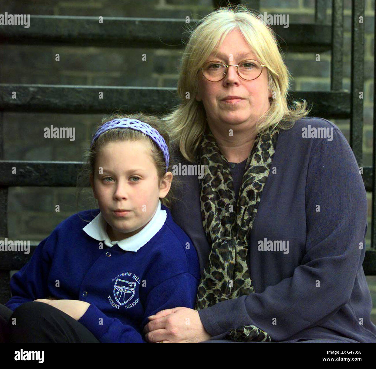 Dena Troussell, with 9 year old daughter Verity Ward, from Derbyshire. Verity is set to take her school, Bramcote Hills Primary, in Nottingham, to the High Court over what she claims is its failure to stop bullies making her life a misery. * The drastic move comes after what she alleges has been 18 months of verbal and physical abuse at the hands of her tormenters. Stock Photo