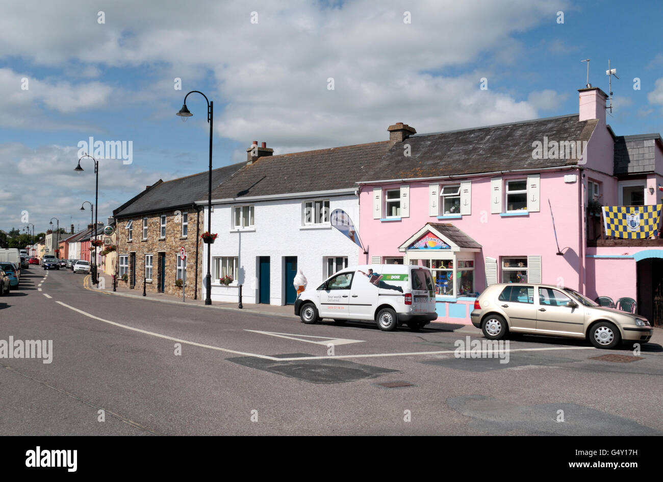 Colourful Houses On Main Street In Ardmore Co Waterford Ireland Eire Stock Photo Alamy