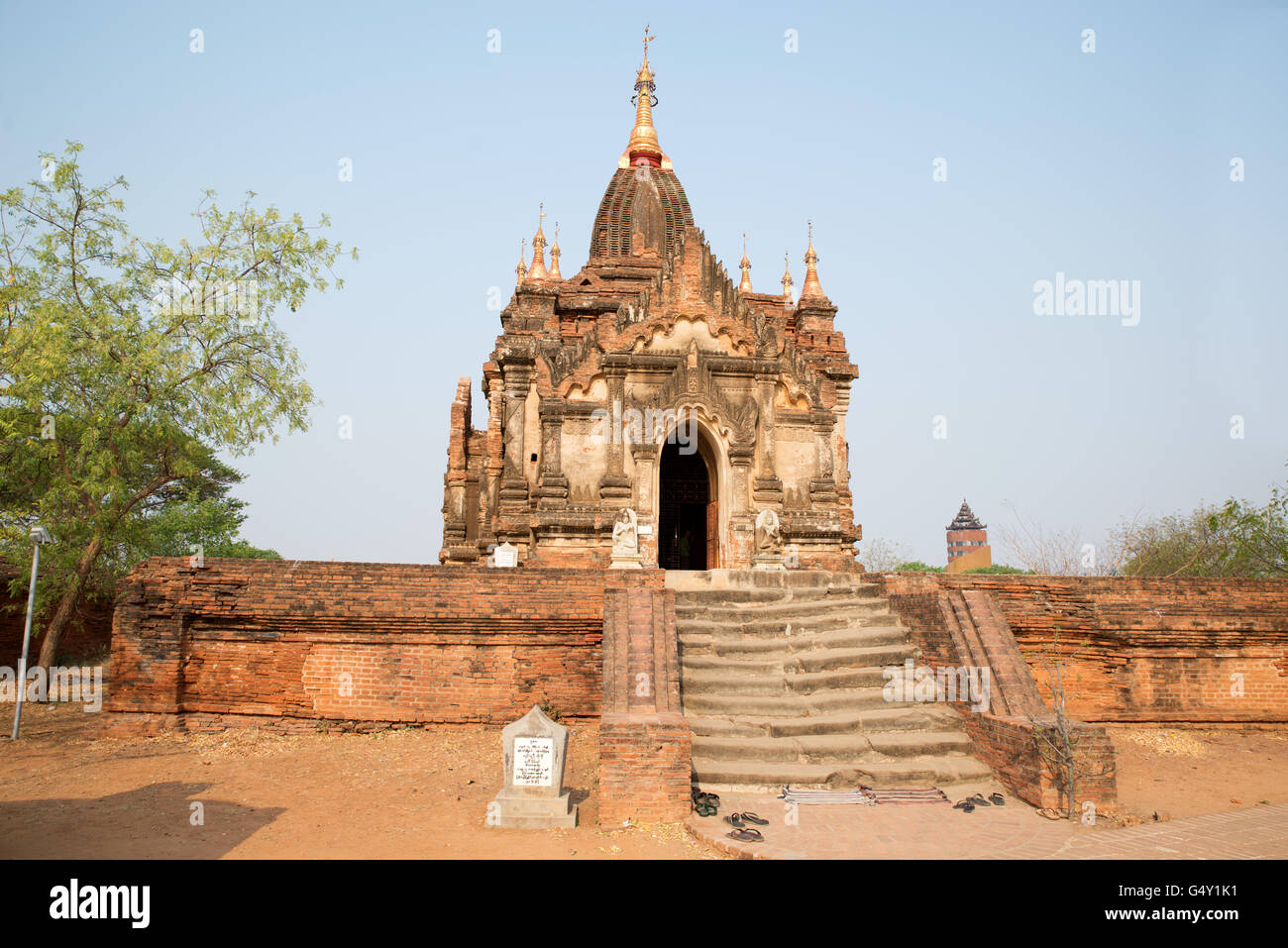 Iza Gawna Pagoda, Old Bagan Archaeological Zone, Mandalay Region, Myanmar Stock Photo