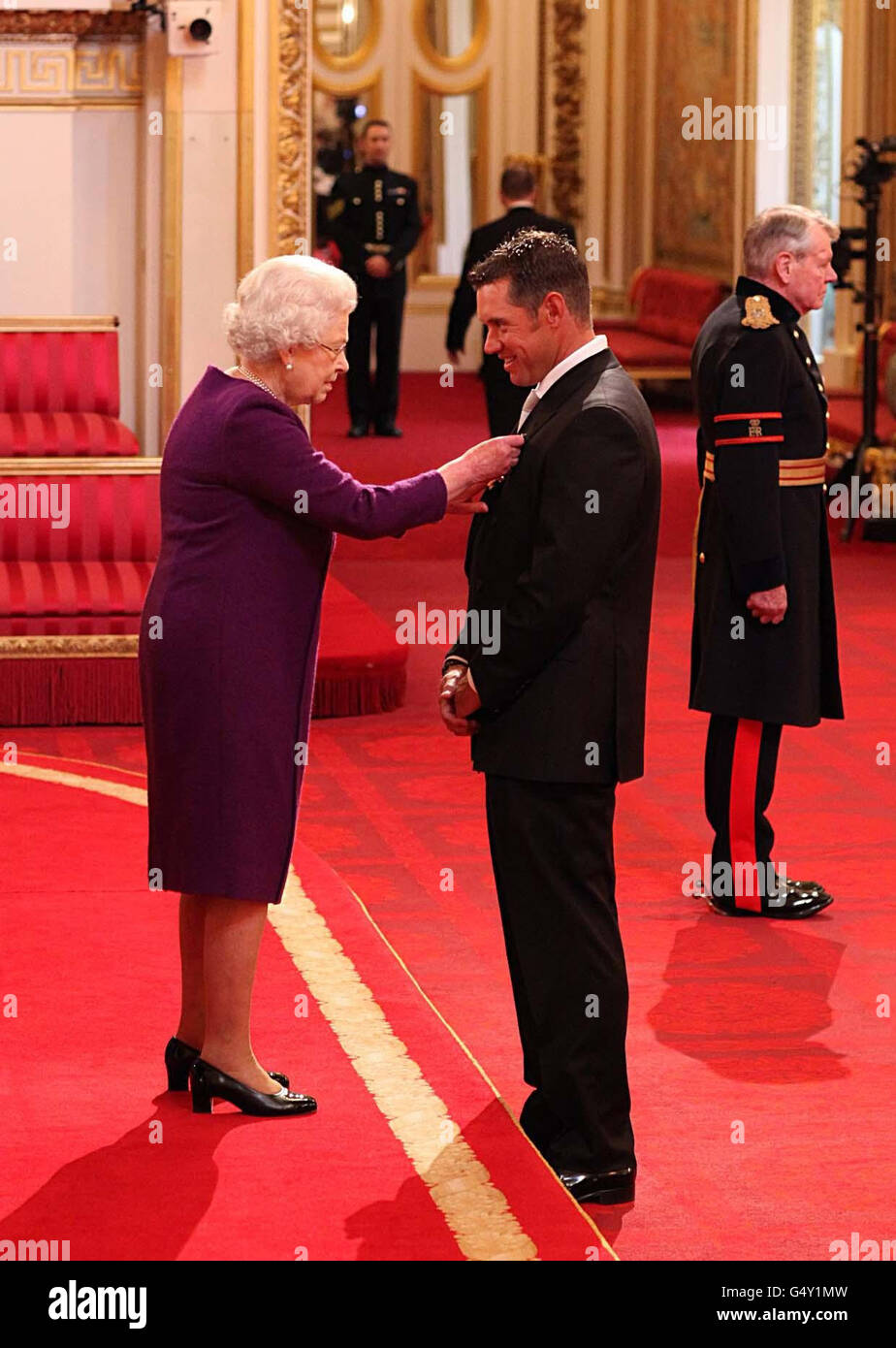 During investiture ceremony buckingham palace hi res stock