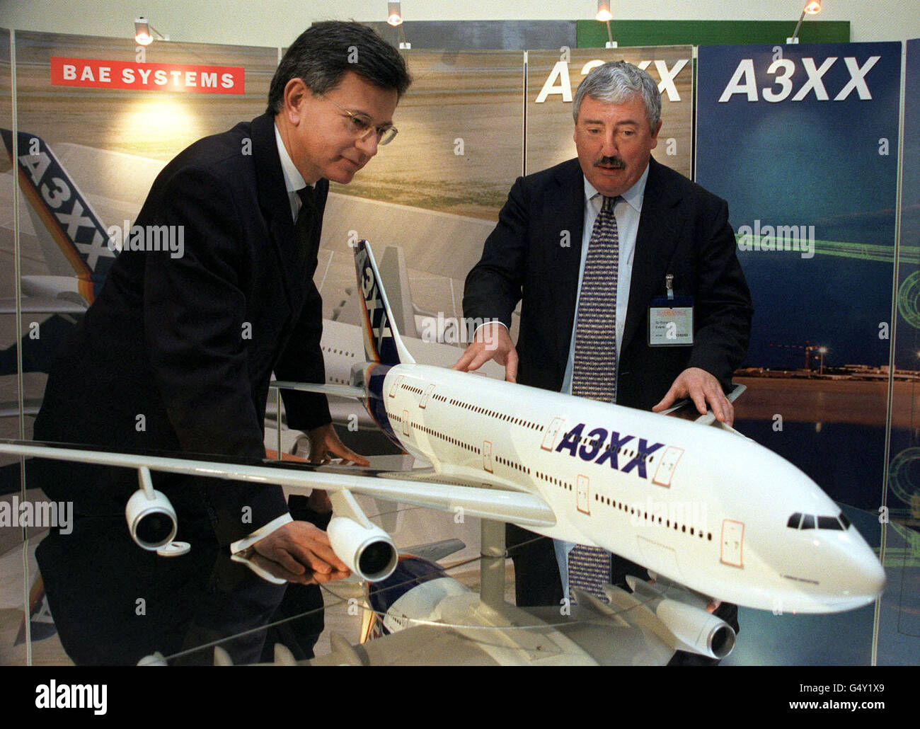 With a model of the planned a3xx aircraft hi-res stock photography and ...