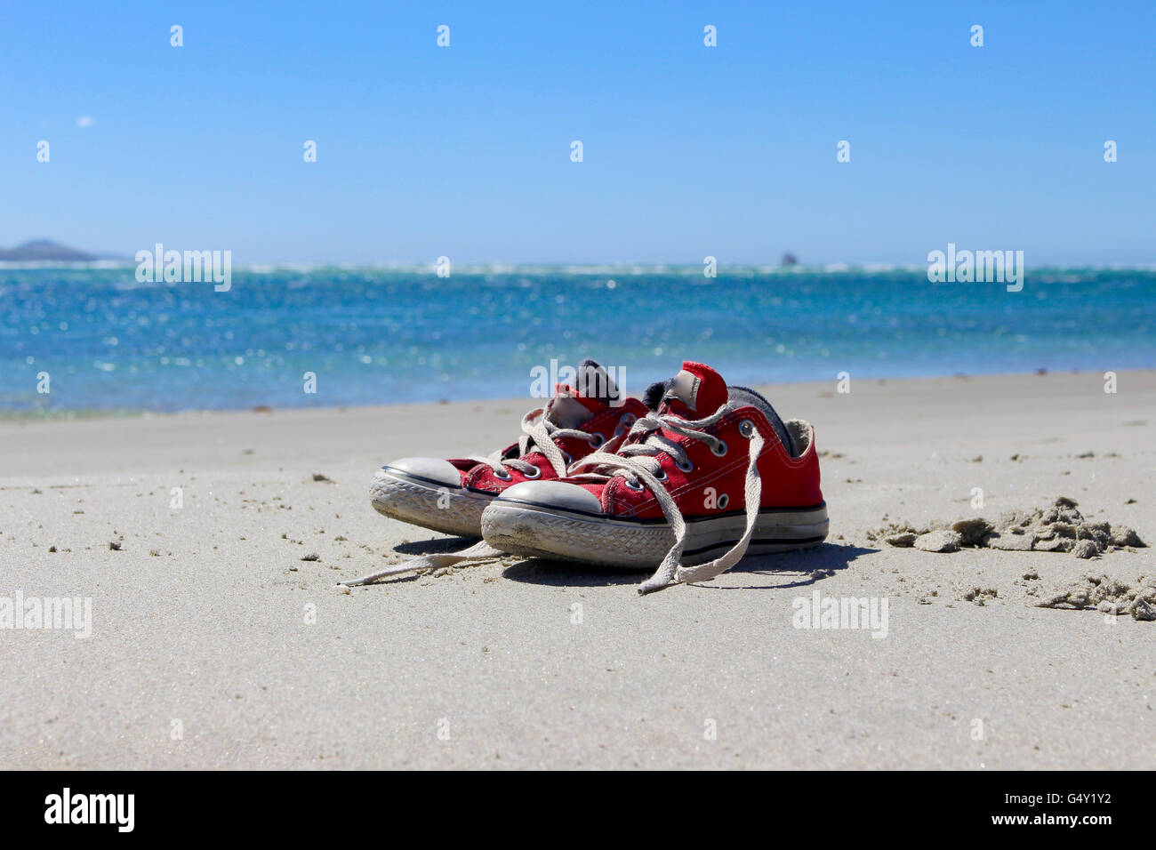 New Zealand, South Island, Waitati, Near Dunedin, Shoes Stock Photo Alamy