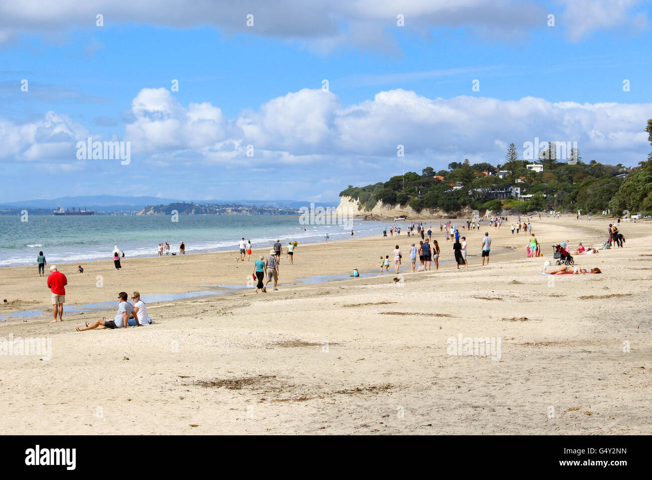 New Zealand, North Island, Auckland, Takapuna Beach Stock Photo