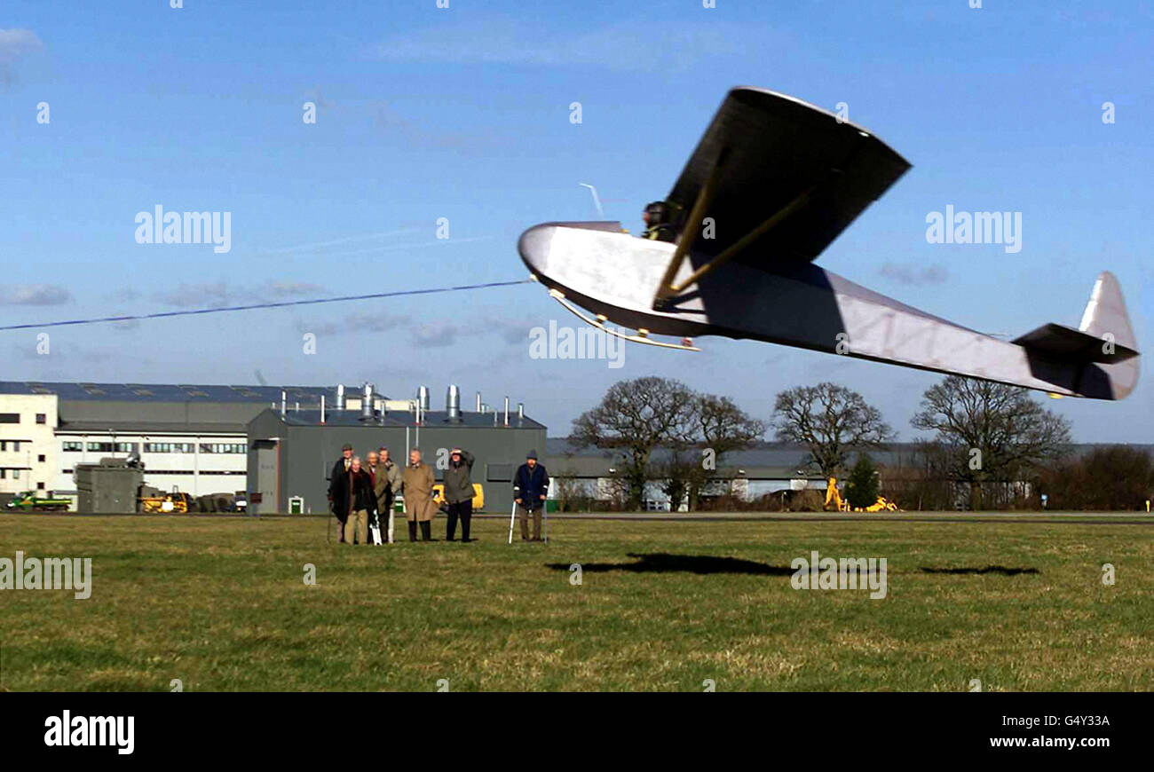 Colditz Glider Flies at last RAF Odiham 2000 Stock Photo Alamy