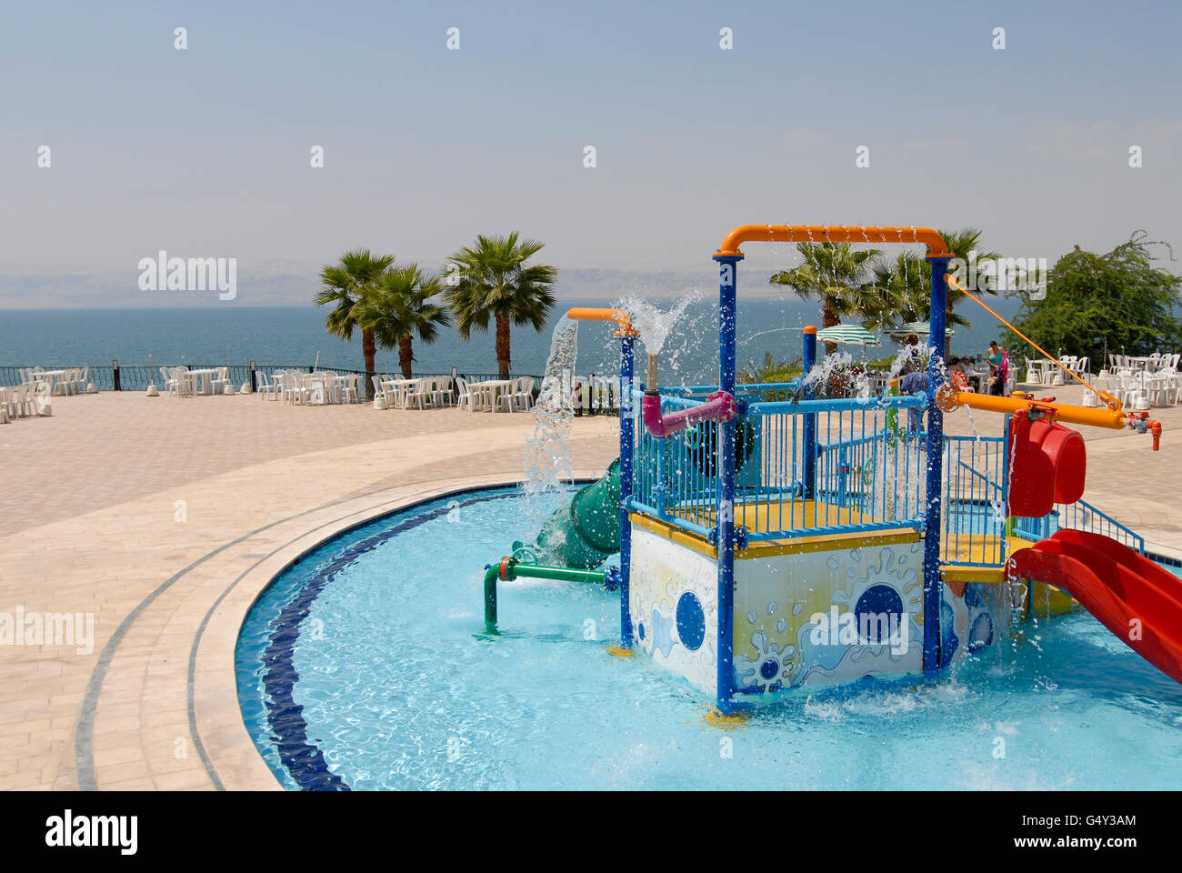 JORDAN , Dead Sea Spa Hotel at dead sea , the water level of Dead sea Stock  Photo - Alamy