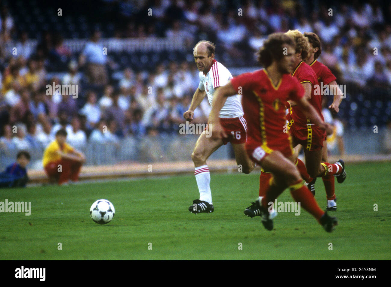 Soccer - FIFA World Cup Spain 82 - Second Round - Group A - Poland v Belgium - Camp Nou, Barcelona Stock Photo