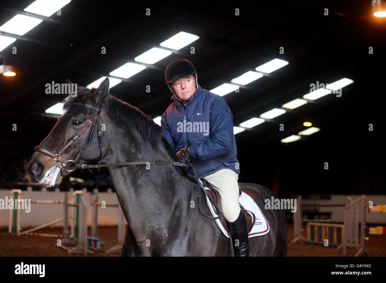Equestrian John Whitaker Stable Day Heyside Farm. Great Britain show jumper and London 2012